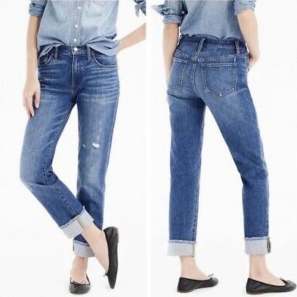 J. Crew Slim Broken In Boyfriend Jeans